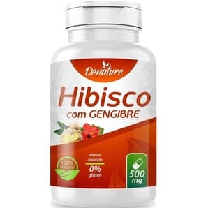 Hibisco Com Gengibre 500mg 60 Cápsulas