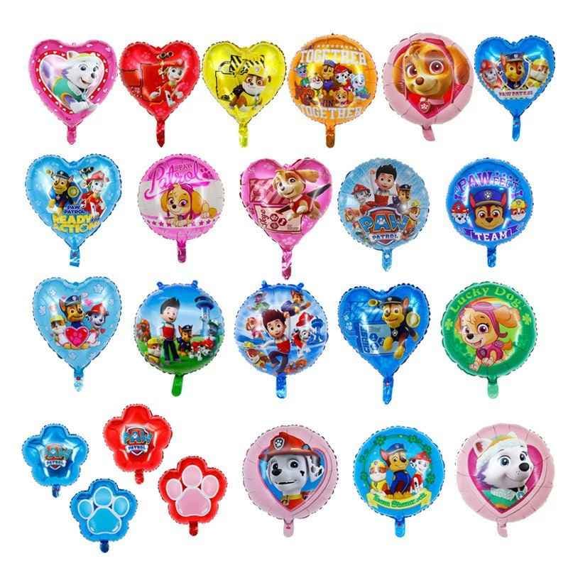 2PCS/Nova Série Cão Filme de Alumínio Balão/18 polegada Tiantian Archie Crianças Aniversário Festa Decoração Balão