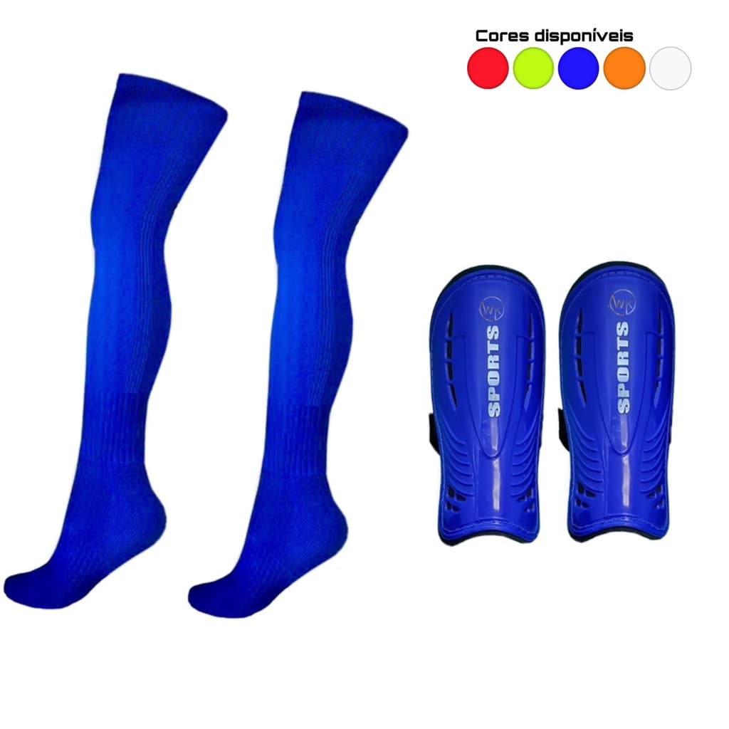 Kit Caneleira e Meião Futebol Futsal - Infantil Juvenil envio Rápido Qualidade