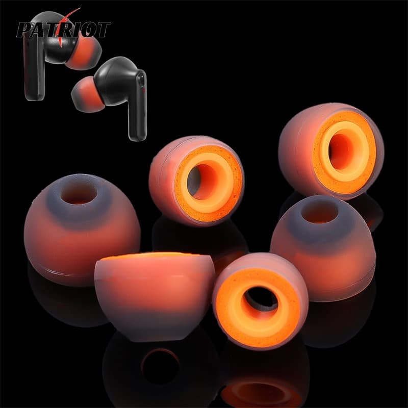 S/M/L Tamanhos De Fones De Ouvido De Espuma De Memória Macia/Pontas De Isolamento De Ruído De Silicone/Tampões Substituição/Acessórios Intra-Auriculares