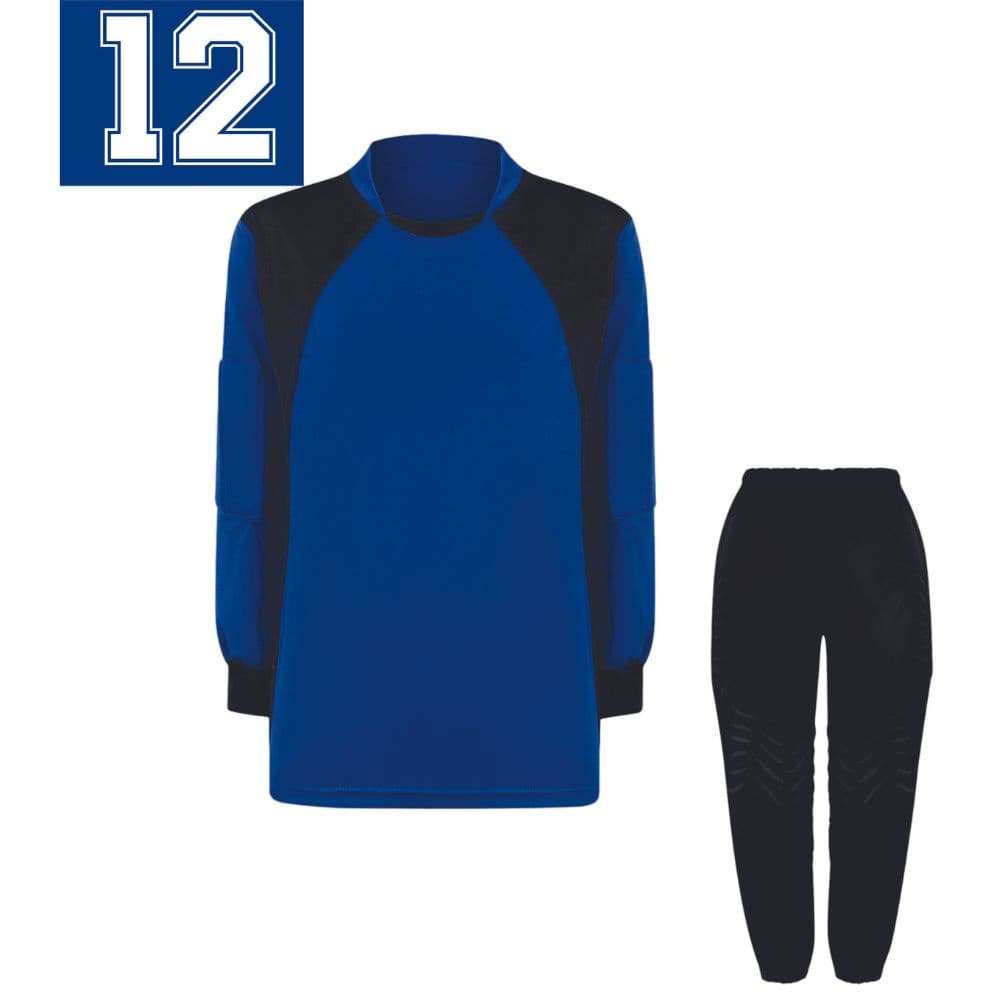 Kit Goleiro Futebol Infantil Camisa e Calça com Numero 12 nas costas