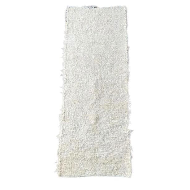 Passadeira Quarto Macia Boho creme cru macio 1,20x0,40