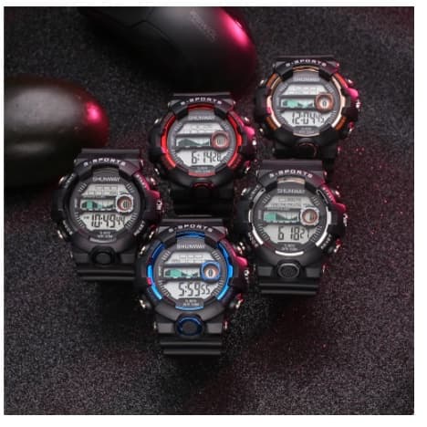【BR PRONTA ENTREGA】Relogio Digital Relógio g de Pulso Masculino Digital esportivo shock Originais Prova D Agua Lançamento Barato
