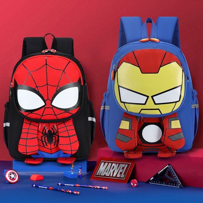 Mochila escolar infantil, mochila do Homem-Aranha, mochila para meninos, mochila de jardim de infância, mochila escolar