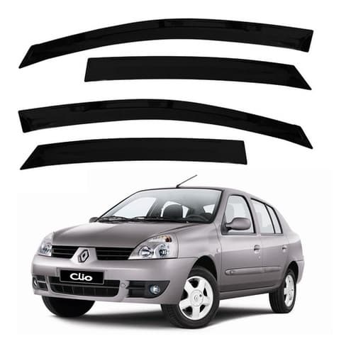 Defletor Calha de Chuva Renault Clio (Fase II) 2000 a 2016 4 Portas Ecoflex