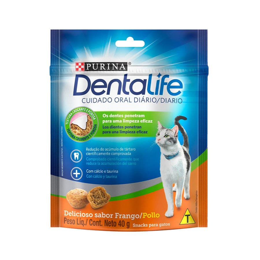 Petisco Dentalife Gatos Frango 40g