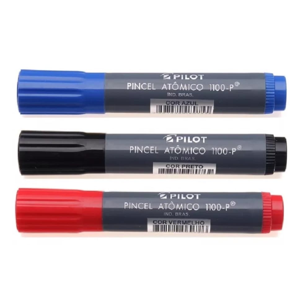 Kit com 3 Pincel Atômico 1100 Pilot
