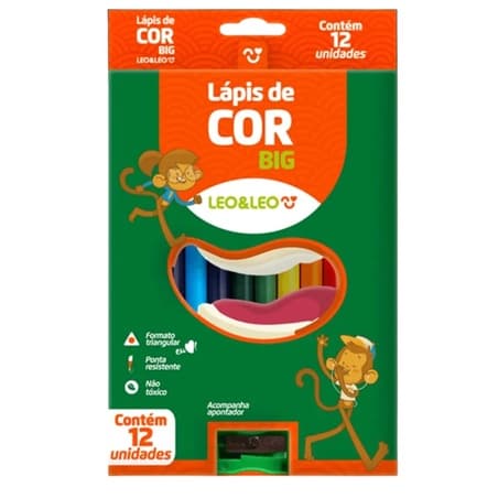 LÁPIS DE COR BIG LEO & LEO