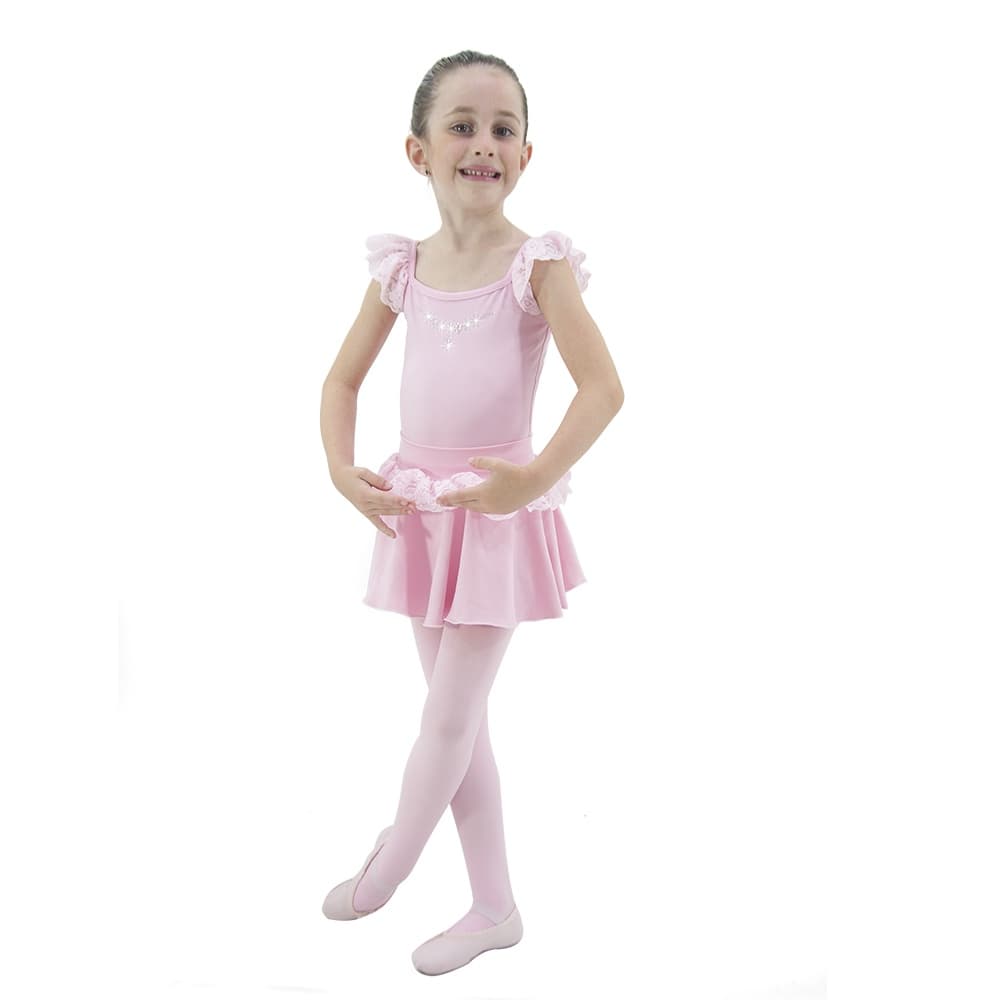 Collant Poliline Colar Strass Infantil Ballare