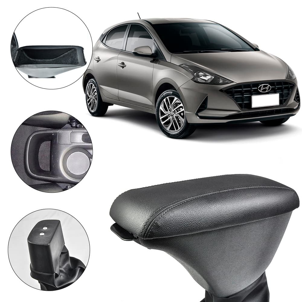 Apoio De Braço Encosto Hb20/Hb20S/Hb20X 12/23 Couro Preto