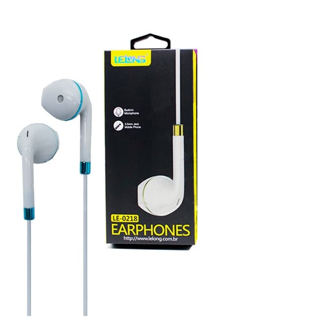 Fone De Ouvido Com Fio Lelong Le-0218 Cinza - Fone de Ouvido