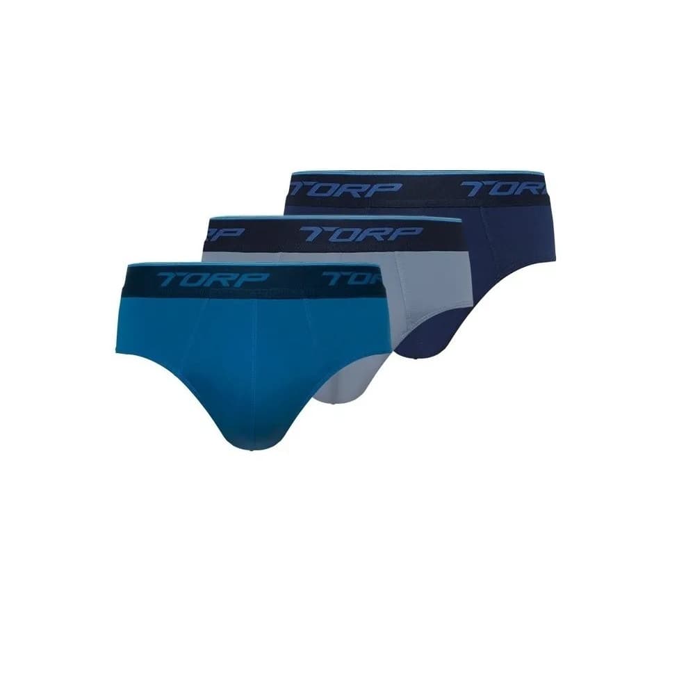 Kit 3 Unidades 7015 Cuecas Torp Slip Em Microfibra