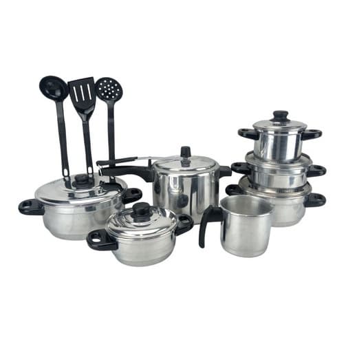 Jogo De Panela Polido Panela De Pressão 4.5 L + Talher