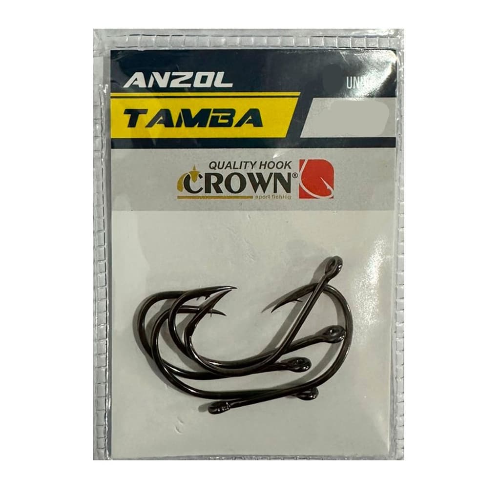 Anzol Crown Tamba Black Número 4/0 com 05 Unidades