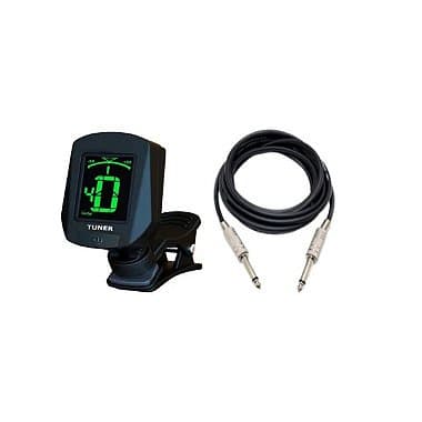 Kit Afinador Digital Com Cabo P10/P10 3 Metros