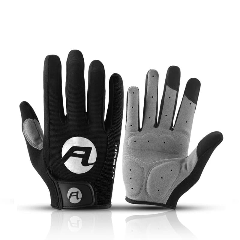 Luvas de Ciclismo de Verão com Dedos Inteiros, Absorventes de Suor, para Homens e Mulheres, Protetor para Ciclismo e Esp