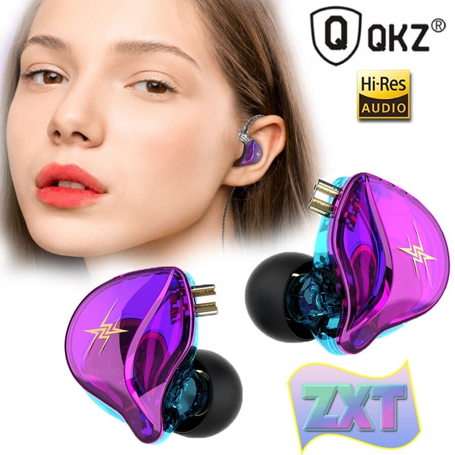 Fones De Ouvido QKZ ZXT S/ MICROFONE Universal 3.5mm Esporte