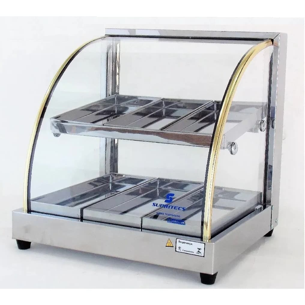 Estufa para salgados elétrica Dupla 54cm com 6 Bandejas Supritecs