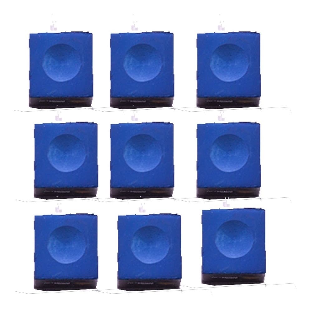 Giz para Sinuca Bilhar Azul  Importado Similar Master 9 peças