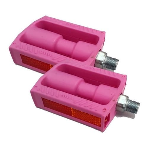 Pedal Bicicleta Infantil Nylon Amr Rosca Fina 1/2 Rosa
