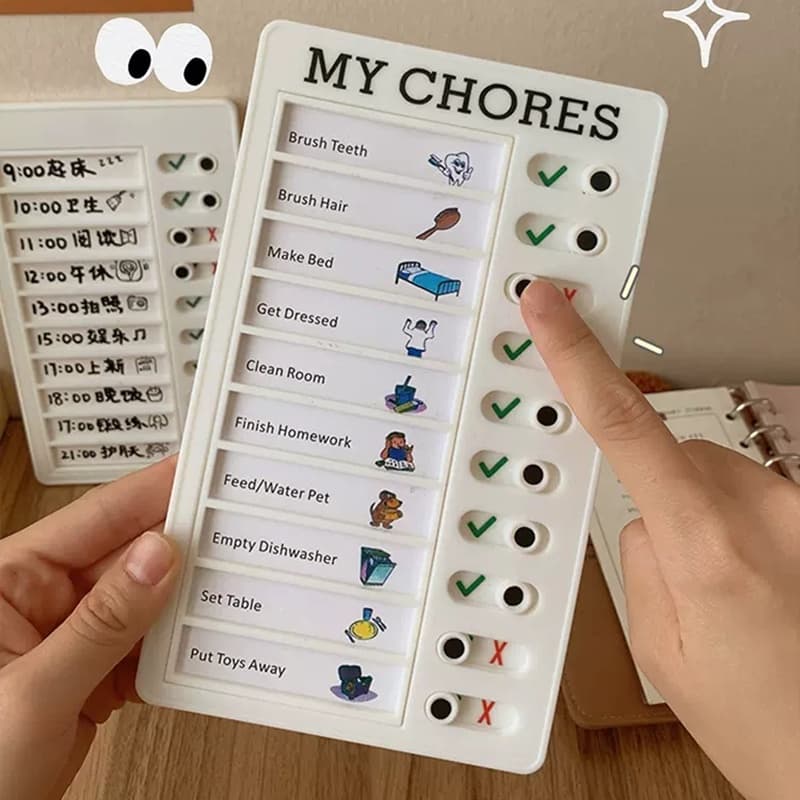Memo Plastic Board Quadro De Planejamento Diário De Tarefas Em Branco RV Checklist ELDER CARE MY CHORES Tarefa Decoração