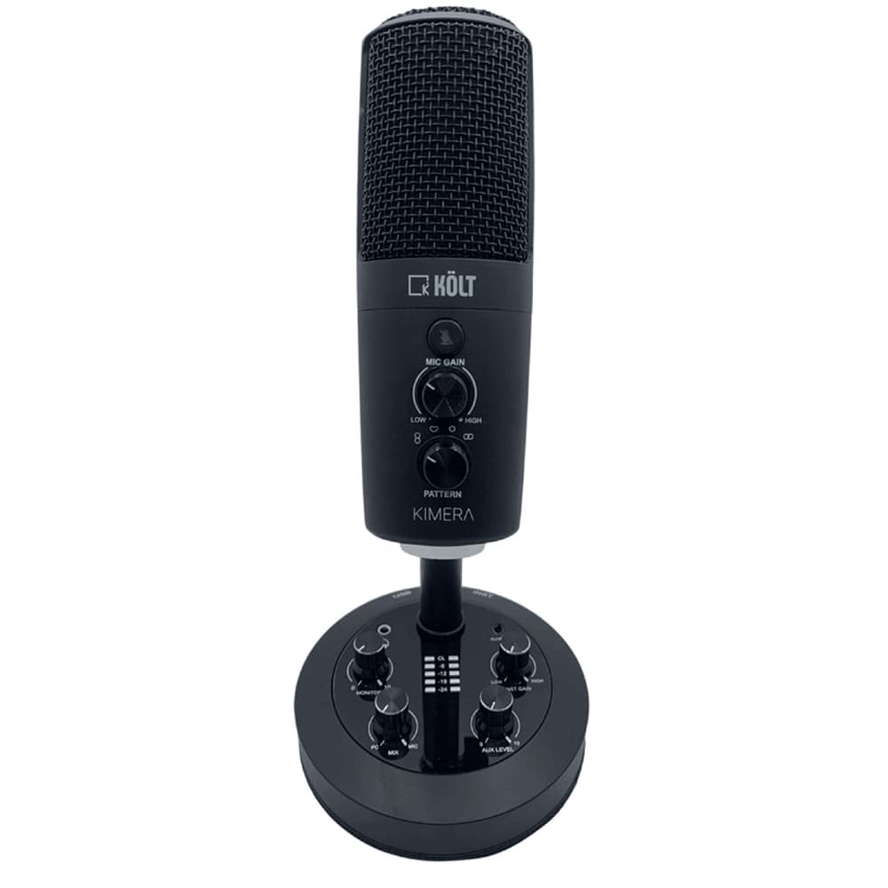 MICROFONE CONDENSADOR E INTERFACE DE ÁUDIO KÖLT KIMERA STUDIO USB