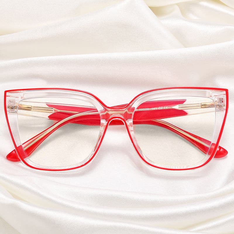 Moda TR90 Anti Blue Light Blocking Computer Glasses Frame Mulher Óculos Retro Para Senhoras Moldura Óptica