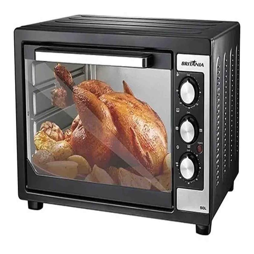 Forno Eletrico Bancada Britania 50l Preto Com Dourador 220V