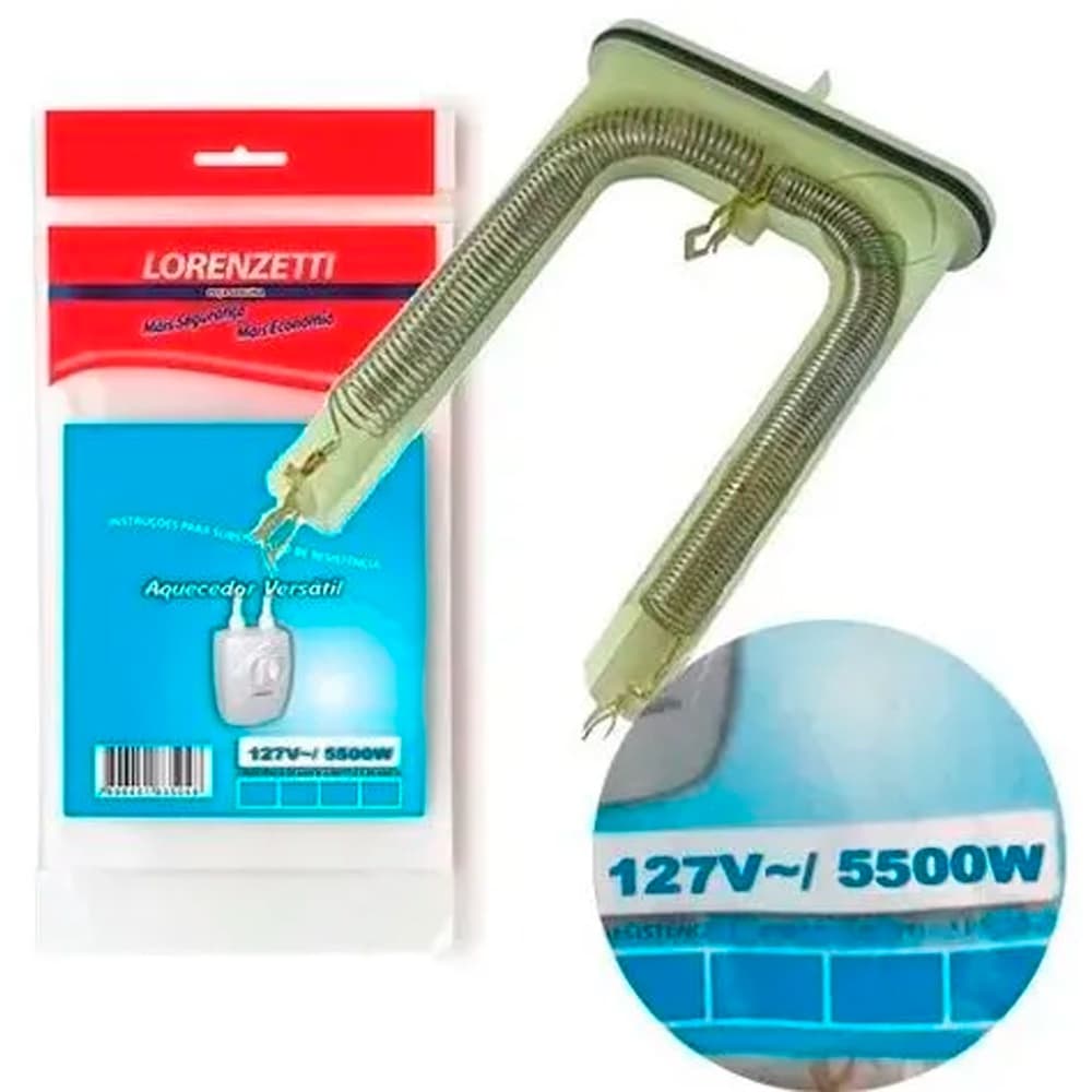 Resistência Aquecedor Versátil 127V 5500W Lorenzetti