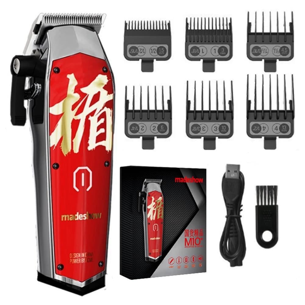 Maquina de Cortar Cabelo Madeshow M10 Sem Fio 5 Velocidade Profissional