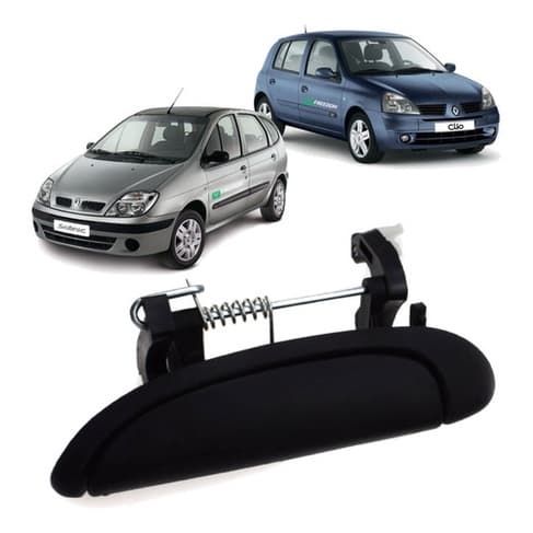 Renault Clio Megane Scenic Logan DIANTEIRA/TRASEIRA Lado Esquerdo Puxador da Porta 1999 a 2015 Novo