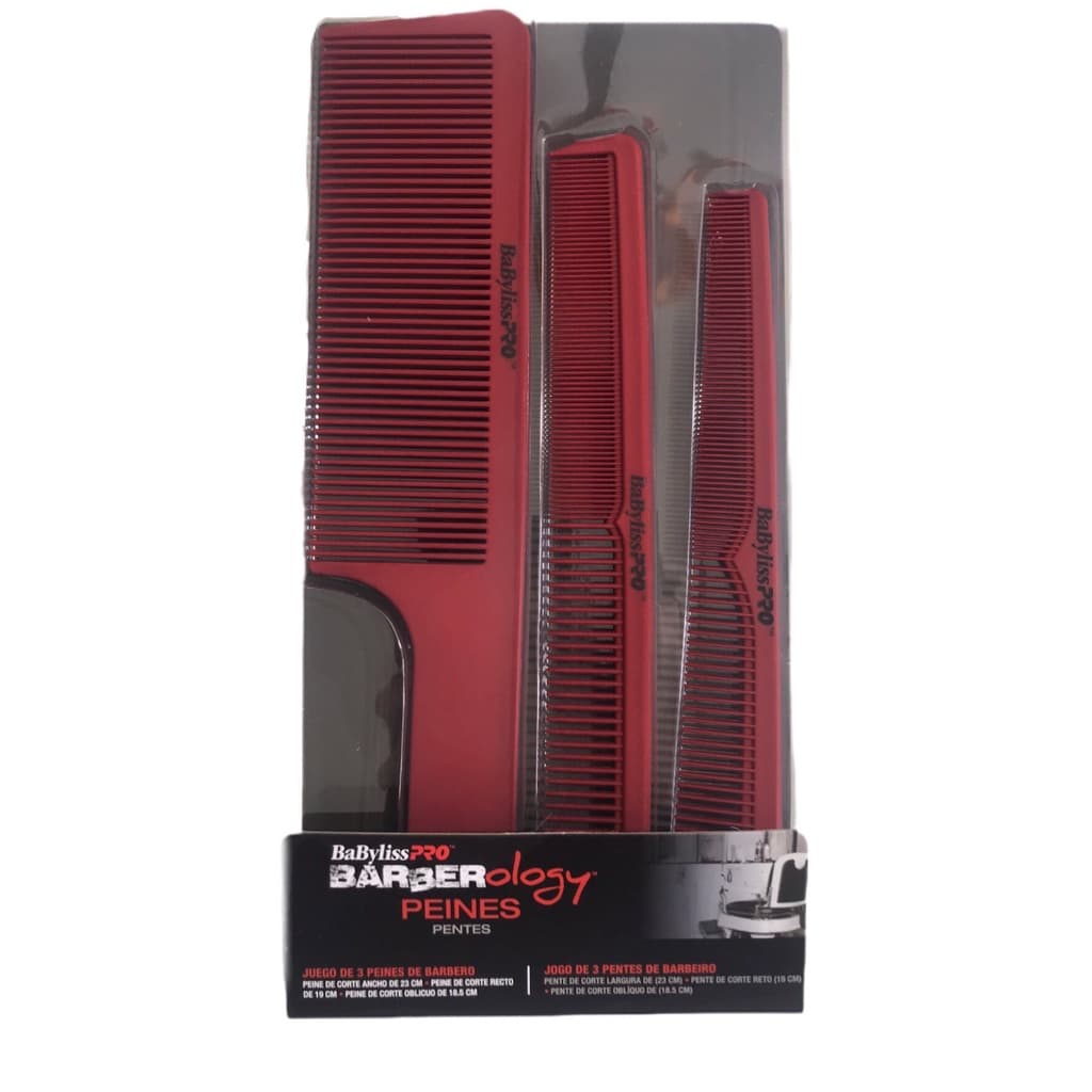 Pente Cabelo Babyliss Pro Kit Profissional Barbeiro