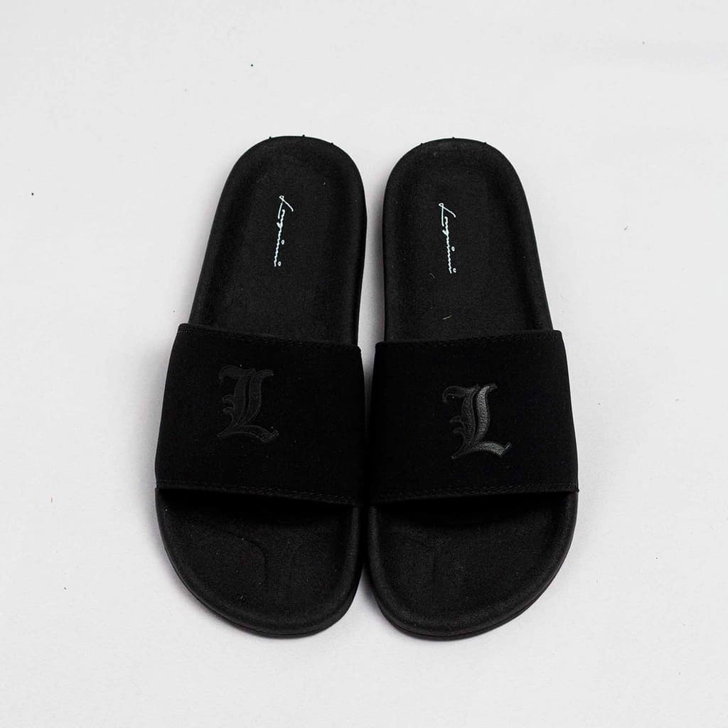 Chinelo Slide Longuinni L Premium Preto