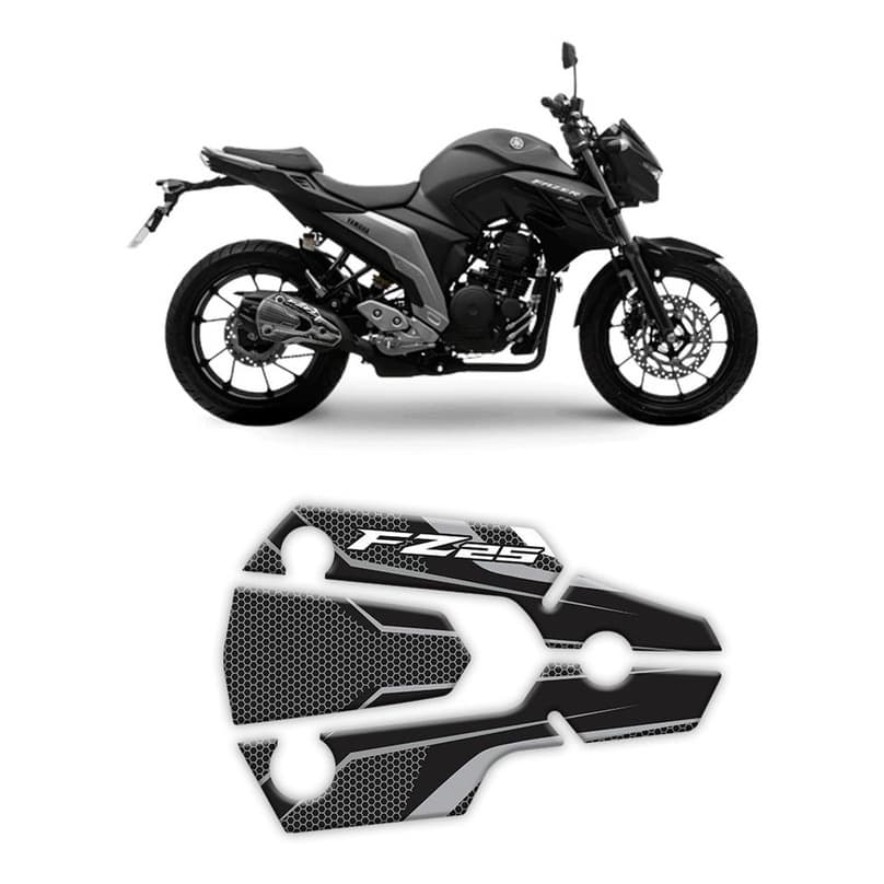 Adesivo Protetor Escapamento Moto Yamaha Fazer Fz25 Resinado