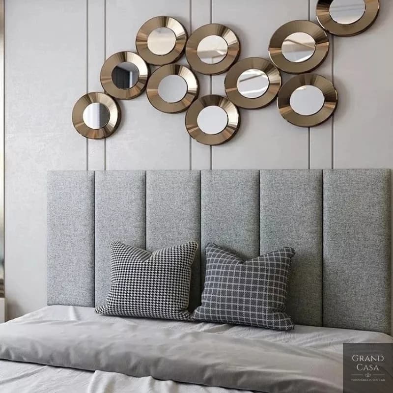 MODULO CABECEIRA DE CAMA ESTOFADA DECORATIVA 20CMX60CM- GRAND CASA- (VALOR REFERENTE A 1 UNIDADE)