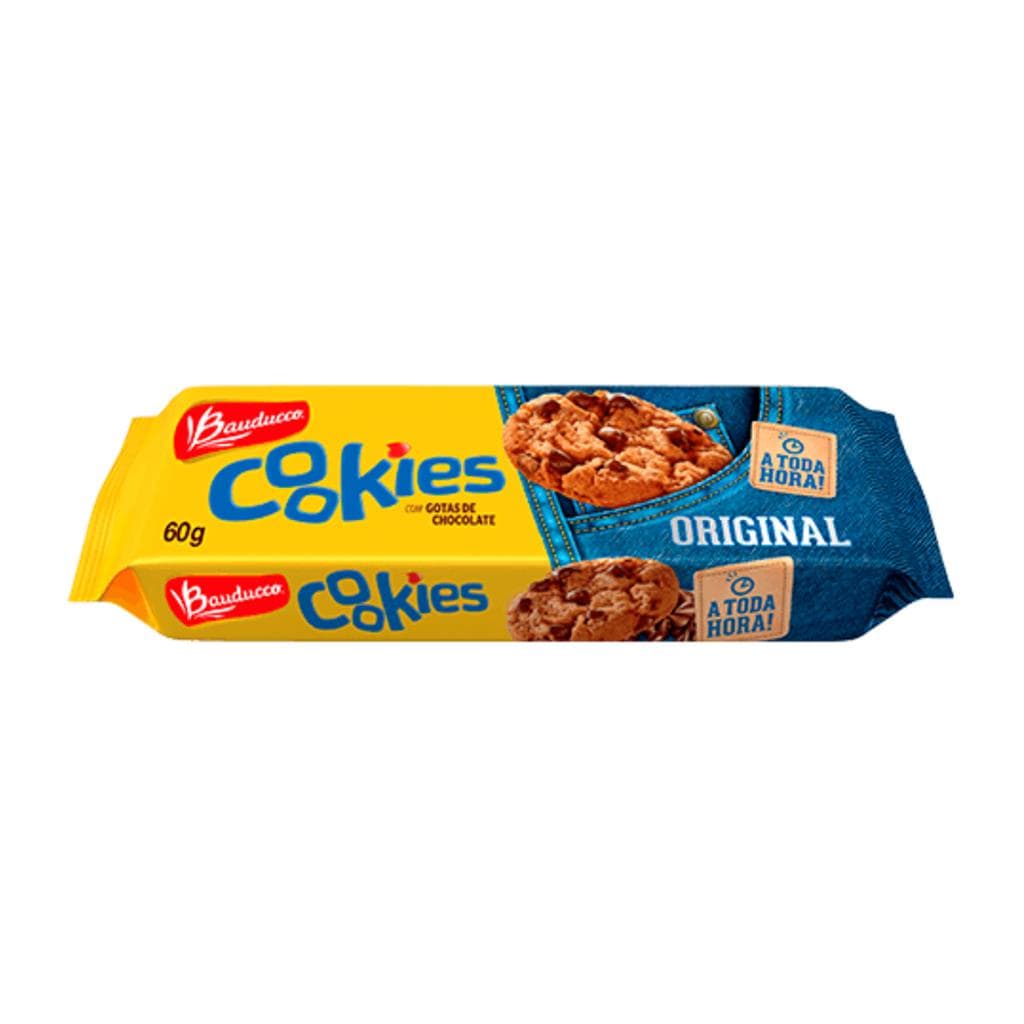 Biscoito Bolacha Bauducco Cookies Gotas Chocolate 60g