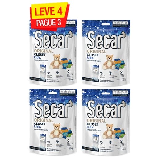 Kit Anti Mofo Secar Closet - Leve 4 Pague 3 - Desumidificador Original
