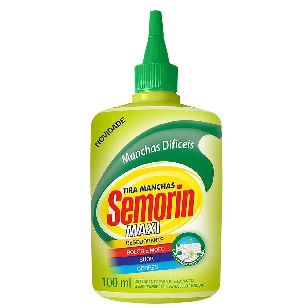 Semorin Maxi Tira Manchas Difíceis De Tecidos Original 100ml