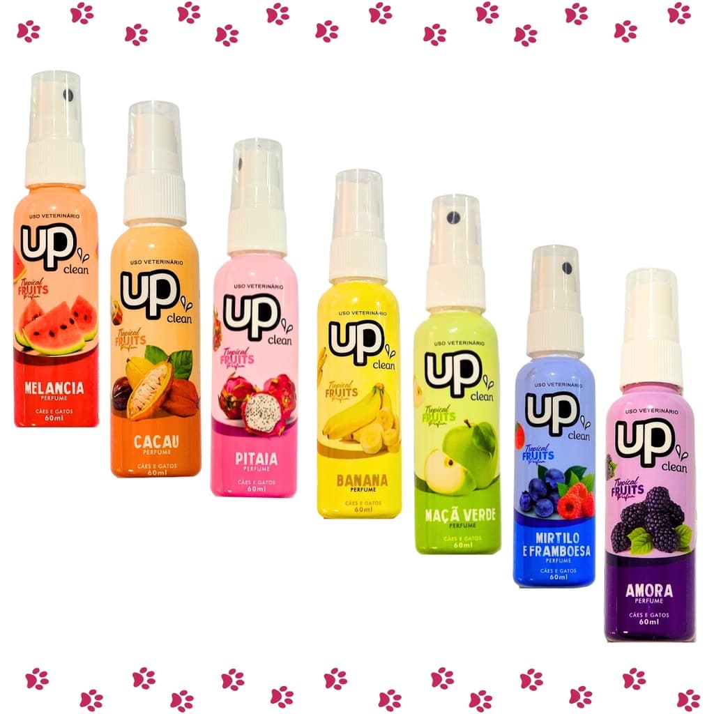 Perfume Up Clean Tropical Fruits Cachorro Cão Gato Pet 60ml