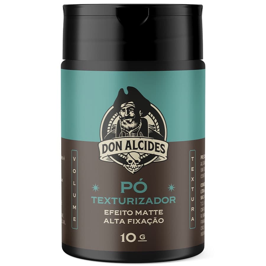 Pomada em Pó Texturizador Efeito Matte Alta Fixação Calico Jack 10g Don Alcides