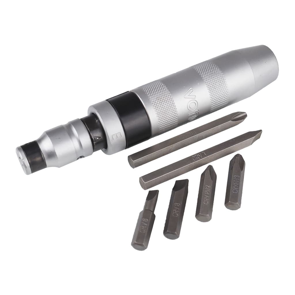 KIT MARTELETE CHAVE DE IMPACTO MANUAL COM 7 PEÇAS AÇO CROMO VANADIO VONDER - SOQUETES PHILIPS FENDA