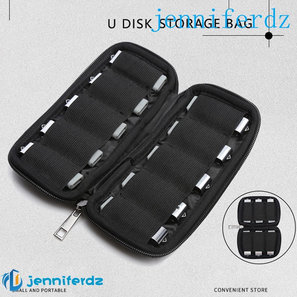 AJENNIFER Flash Drives Organizador Viagem Porta Disco U Durável À Prova De Poeira Neoprene USB Choque Caixa De