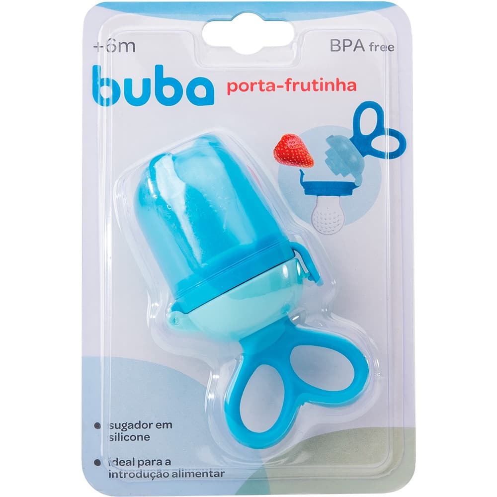 Porta Frutinha em Silicone Buba Azul