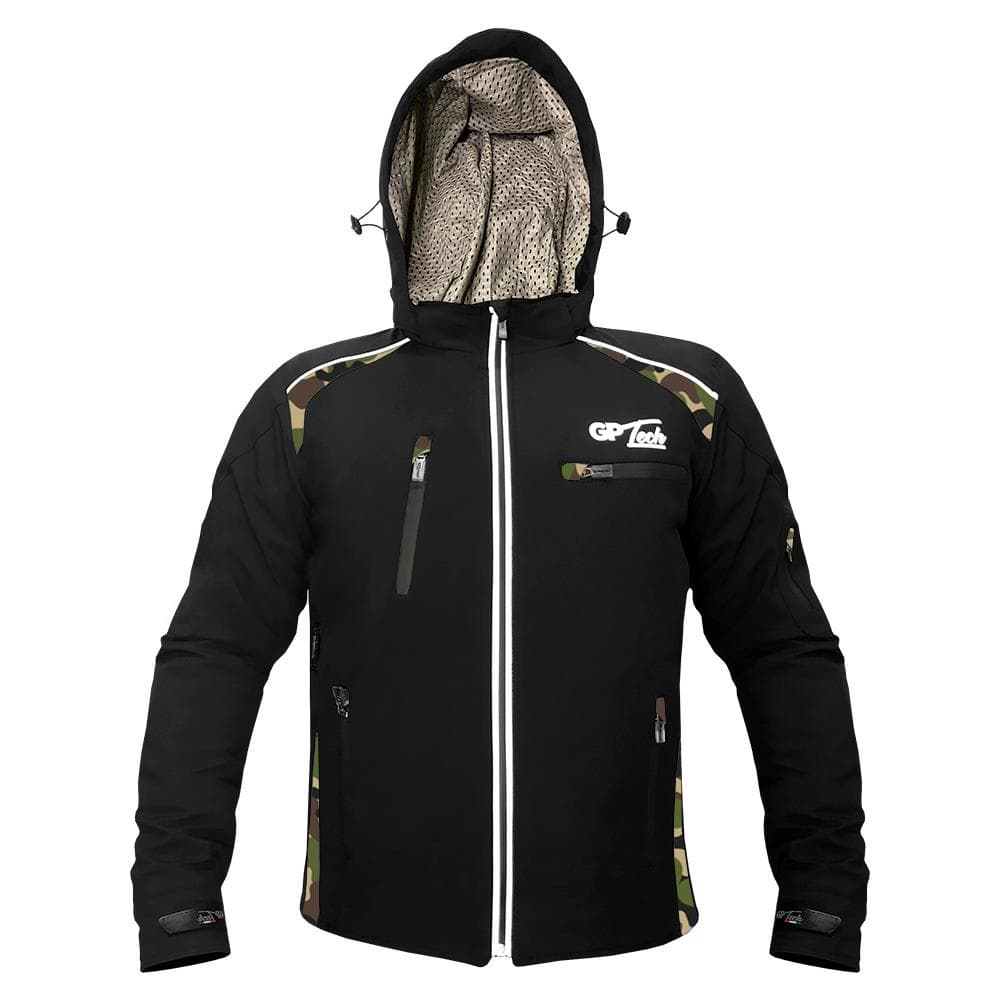 Jaqueta Motociclista GP TECH SOFT Casual Resistente À água Camuflada