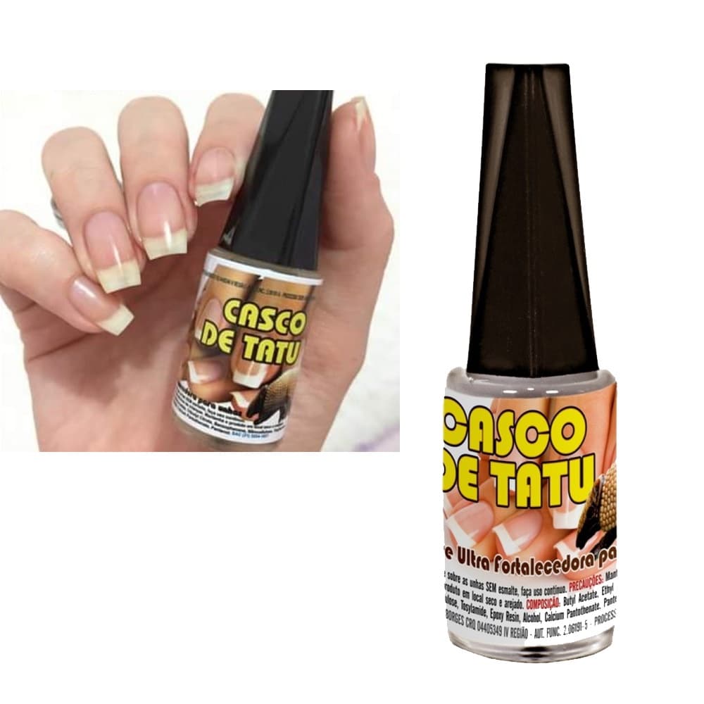 Base Ultra Fortalecedora Para Unhas Casco de Tatu 9 ML Auxilia no Crescimento das unhas