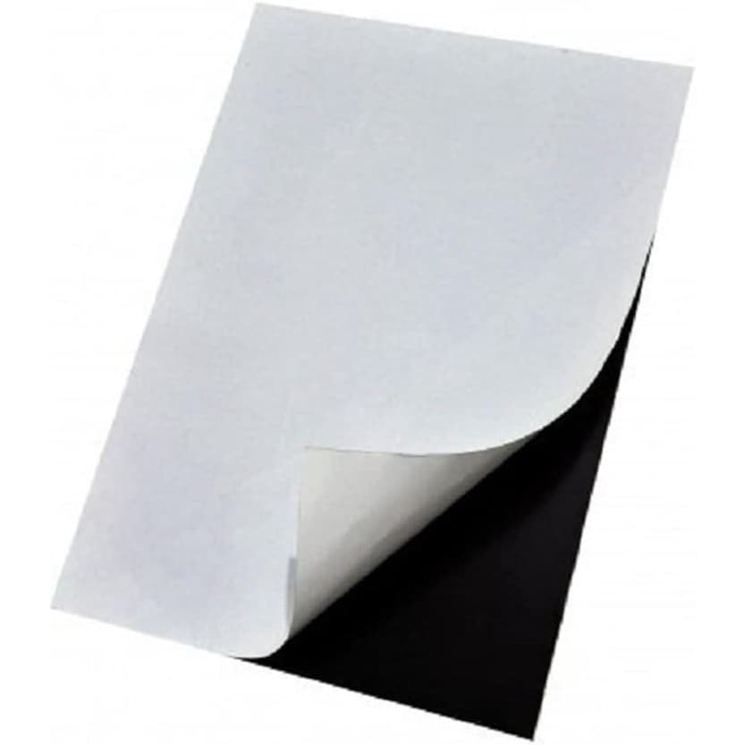Folha Manta Magnética Adesivada A4 0,3mm Imã De Geladeira 1 Un.