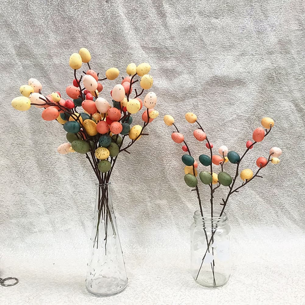 Decoração para Árvore de Ovo de Páscoa / Galho Criativo com Ovos Pintados / Decoração de Ovos de Páscoa / para Festas