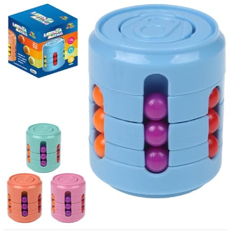 Latinha Quebra Cabeça Giratória Brinquedo InfantilAnti-Stress Fidget Toy