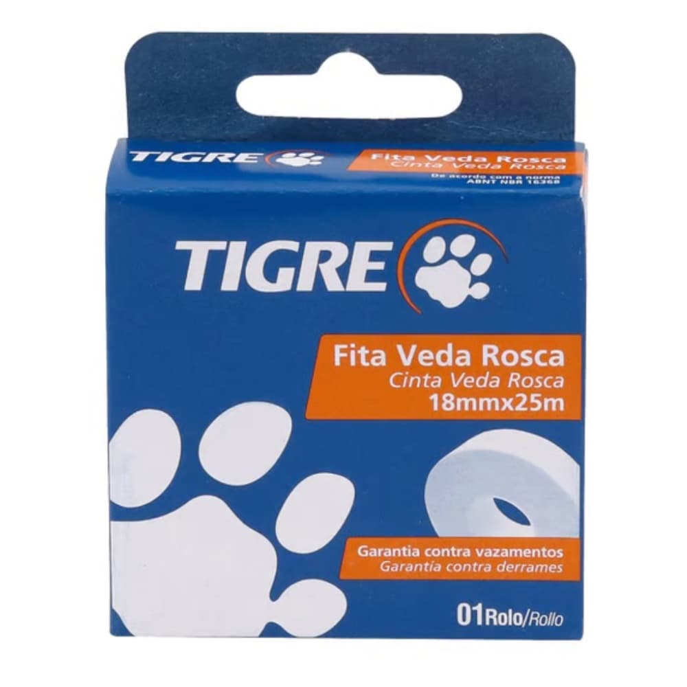 Fita Veda Rosca 18mmx25m Tigre