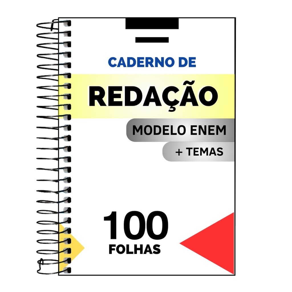 Caderno de Redação ENEM com 100 folhas e TEMA